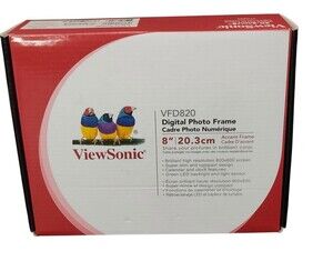 🆕ViewSonic VFD820-50 LED 8" Photo Accent Black Hi-res 800x600 Digital 📸SEE📏📸